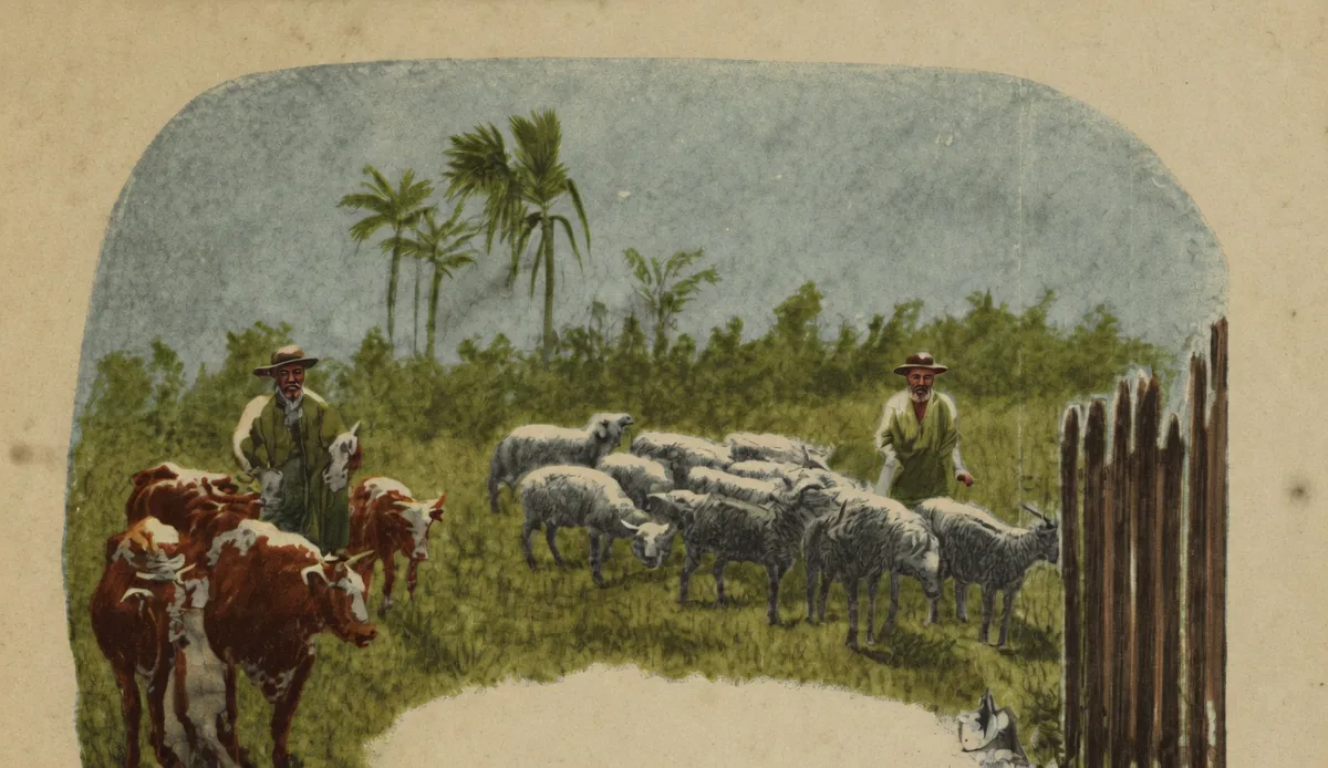 Gravura de cabeçalho do poema Ave-Maria. Litografia da edição de 1904.