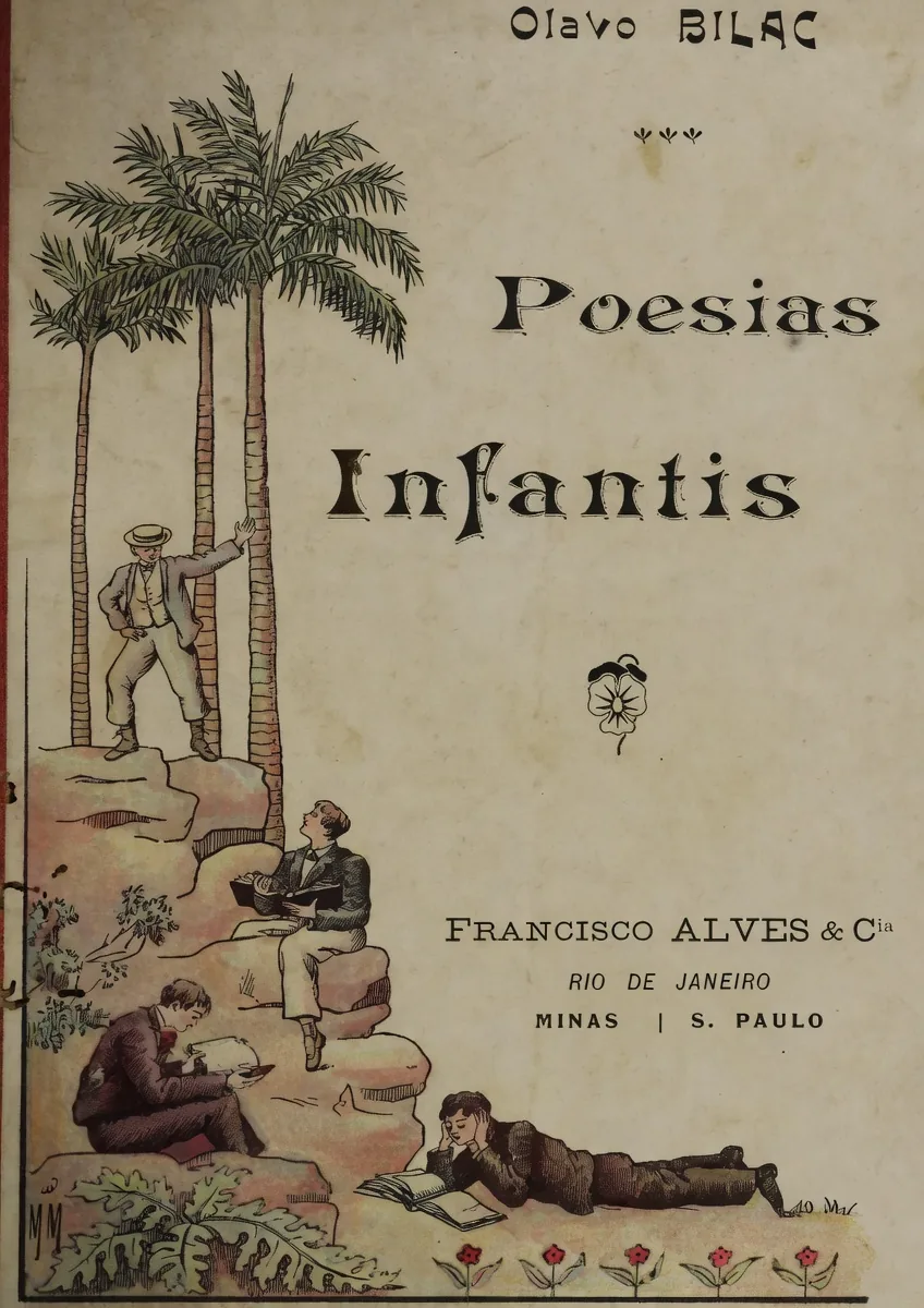 Capa de Poesias infantis, de Olavo Bilac, na edição de 1904.